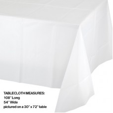 Tablecloth White 54x108