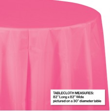 Tablecloth Hot Pink 82 inch Round
