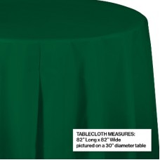 Tablecloth Hunter Green 82 inch Round