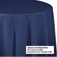 Tablecloth Navy Blue 82 inch Round