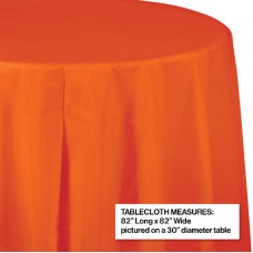 Tablecloth Orange 82 inch Round