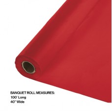 Tableroll Plastic Red 100x40