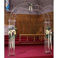 SILVER DOUBLE RING COLUMN ARCH