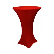 APPLE RED SPANDEX FOR COCKTAIL TABLE