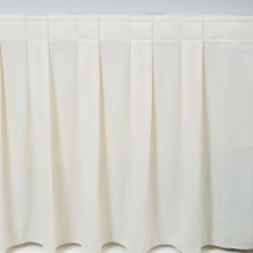 24 IN TALL X 18 FT  LONG IVORY STAGE SKIRTING