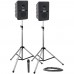 PA SYSTEM 100 WATT WITH 2 SPEAKERS AND STANDS