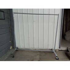 SINGLE POLE LARGE ROLLING CLOTHES RACK
