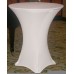 WHITE SPANDEX FOR COCKTAIL TABLE